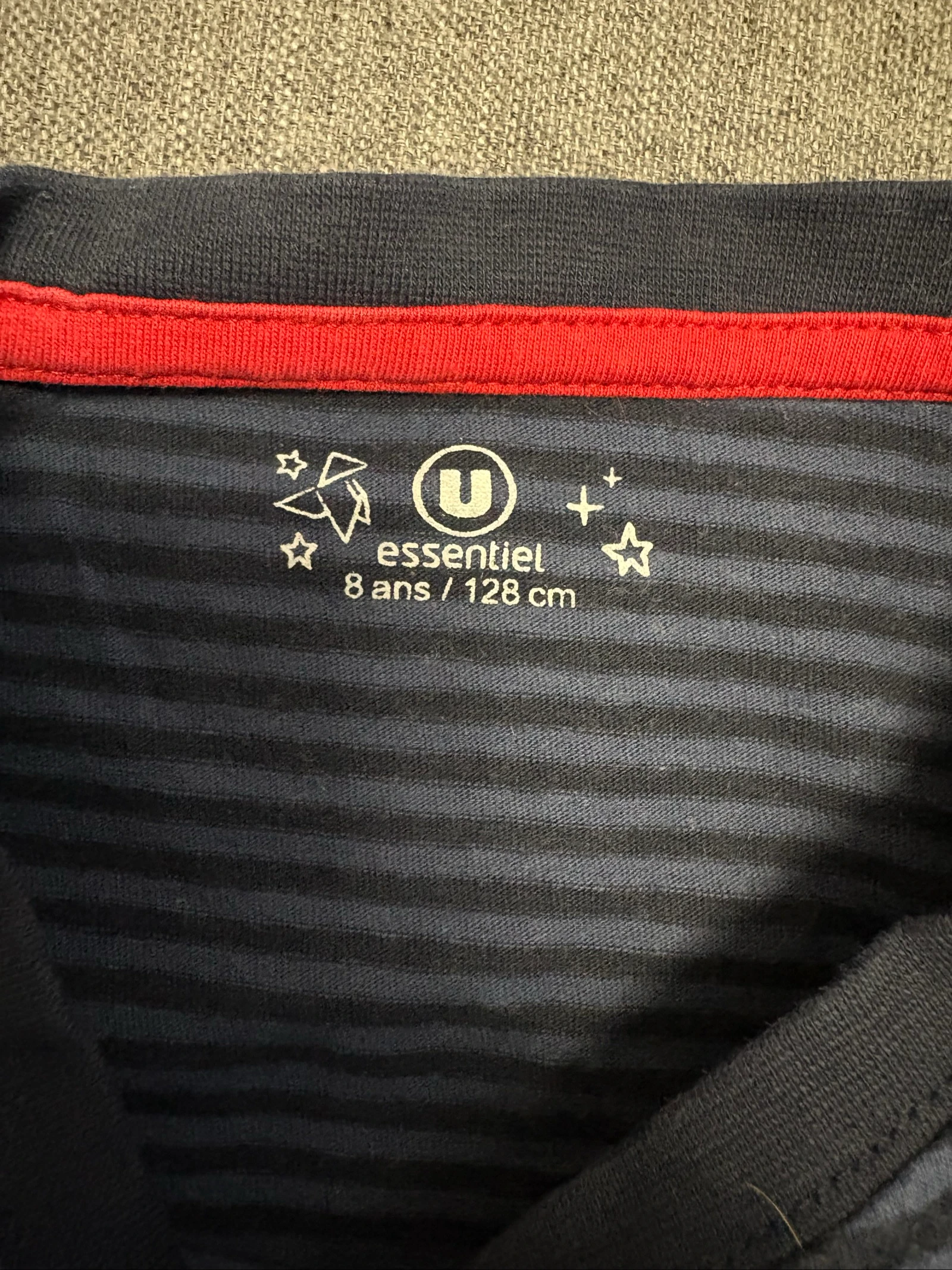Long-sleeve t-shirt boy 8 years 100% cotton U Essentiel – photo 3